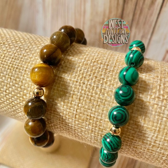 West Mitten Designs Jewelry - Beaded Gemstone Stretch Bracelets